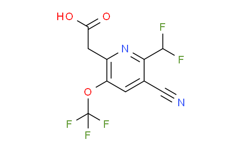AM166734 | 1804332-79-3 | 3-Cyano-2-(difluoromethyl)-5-(trifluoromethoxy)pyridine-6-acetic acid