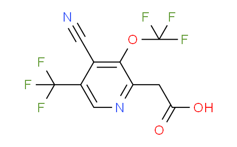 4-Cyano-3-(trifluoromethoxy)-5-(trifluoromethyl)pyridine-2-acetic acid