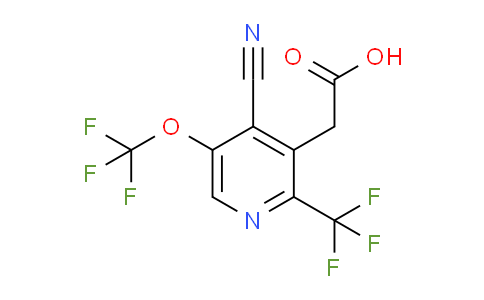 4-Cyano-5-(trifluoromethoxy)-2-(trifluoromethyl)pyridine-3-acetic acid