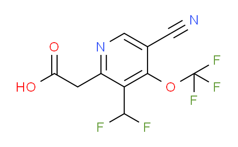 5-Cyano-3-(difluoromethyl)-4-(trifluoromethoxy)pyridine-2-acetic acid