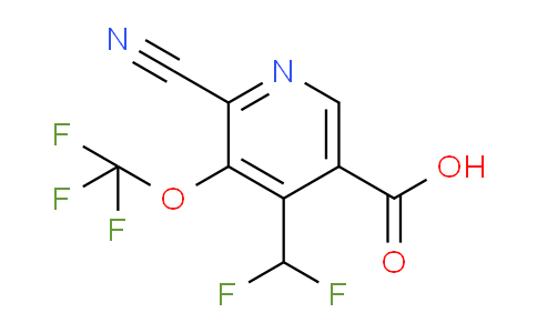 2-Cyano-4-(difluoromethyl)-3-(trifluoromethoxy)pyridine-5-carboxylic acid