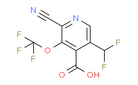 2-Cyano-5-(difluoromethyl)-3-(trifluoromethoxy)pyridine-4-carboxylic acid