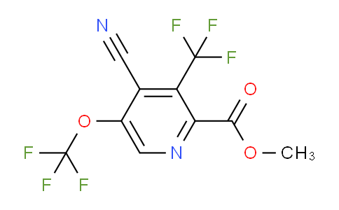 Methyl 4-cyano-5-(trifluoromethoxy)-3-(trifluoromethyl)pyridine-2-carboxylate