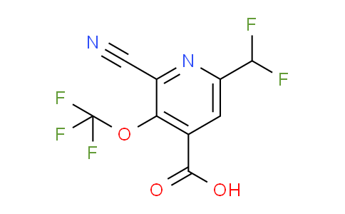 2-Cyano-6-(difluoromethyl)-3-(trifluoromethoxy)pyridine-4-carboxylic acid
