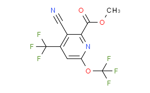 Methyl 3-cyano-6-(trifluoromethoxy)-4-(trifluoromethyl)pyridine-2-carboxylate