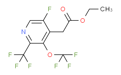 Ethyl 5-fluoro-3-(trifluoromethoxy)-2-(trifluoromethyl)pyridine-4-acetate