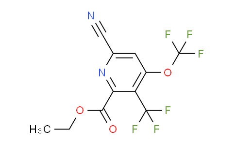 AM166817 | 1804298-00-7 | Ethyl 6-cyano-4-(trifluoromethoxy)-3-(trifluoromethyl)pyridine-2-carboxylate