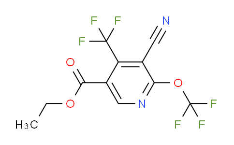 AM166823 | 1804623-84-4 | Ethyl 3-cyano-2-(trifluoromethoxy)-4-(trifluoromethyl)pyridine-5-carboxylate