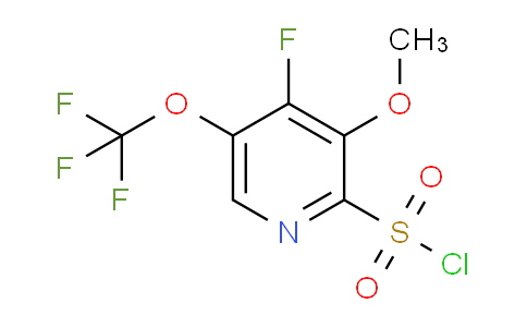 4-Fluoro-3-methoxy-5-(trifluoromethoxy)pyridine-2-sulfonyl chloride