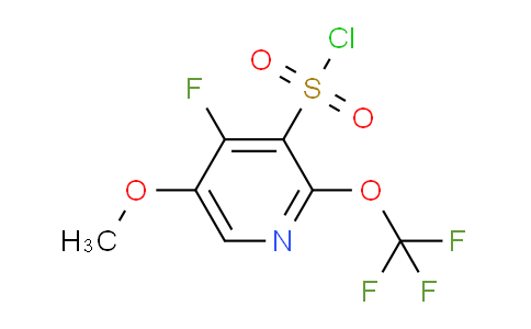 4-Fluoro-5-methoxy-2-(trifluoromethoxy)pyridine-3-sulfonyl chloride