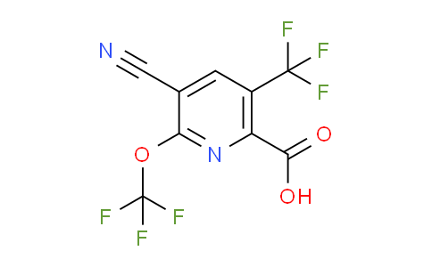 AM166851 | 1804312-88-6 | 3-Cyano-2-(trifluoromethoxy)-5-(trifluoromethyl)pyridine-6-carboxylic acid