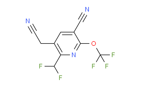 AM166858 | 1804314-94-0 | 3-Cyano-6-(difluoromethyl)-2-(trifluoromethoxy)pyridine-5-acetonitrile