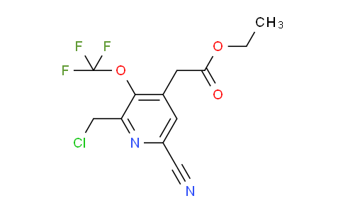 AM166875 | 1804325-63-0 | Ethyl 2-(chloromethyl)-6-cyano-3-(trifluoromethoxy)pyridine-4-acetate