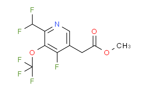 Methyl 2-(difluoromethyl)-4-fluoro-3-(trifluoromethoxy)pyridine-5-acetate