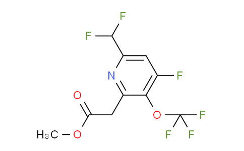 Methyl 6-(difluoromethyl)-4-fluoro-3-(trifluoromethoxy)pyridine-2-acetate