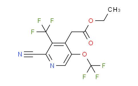 AM166907 | 1806254-20-5 | Ethyl 2-cyano-5-(trifluoromethoxy)-3-(trifluoromethyl)pyridine-4-acetate