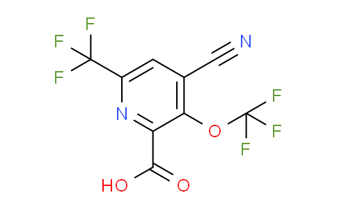 AM166913 | 1804297-26-4 | 4-Cyano-3-(trifluoromethoxy)-6-(trifluoromethyl)pyridine-2-carboxylic acid