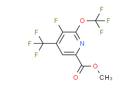 Methyl 3-fluoro-2-(trifluoromethoxy)-4-(trifluoromethyl)pyridine-6-carboxylate
