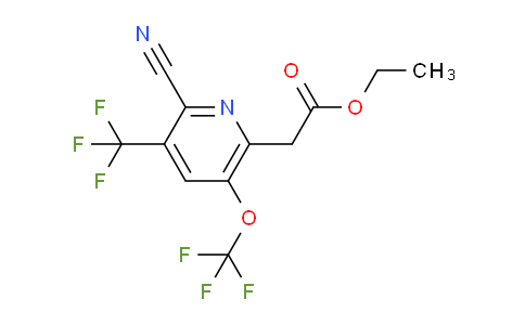 AM166965 | 1804814-55-8 | Ethyl 2-cyano-5-(trifluoromethoxy)-3-(trifluoromethyl)pyridine-6-acetate