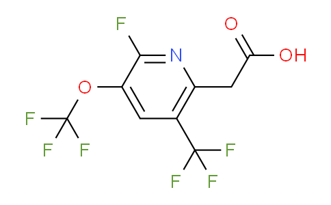2-Fluoro-3-(trifluoromethoxy)-5-(trifluoromethyl)pyridine-6-acetic acid