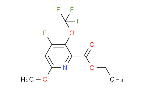 Ethyl 4-fluoro-6-methoxy-3-(trifluoromethoxy)pyridine-2-carboxylate