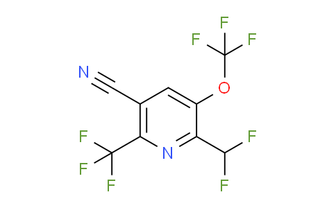5-Cyano-2-(difluoromethyl)-3-(trifluoromethoxy)-6-(trifluoromethyl)pyridine