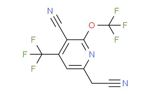3-Cyano-2-(trifluoromethoxy)-4-(trifluoromethyl)pyridine-6-acetonitrile