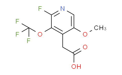 2-Fluoro-5-methoxy-3-(trifluoromethoxy)pyridine-4-acetic acid