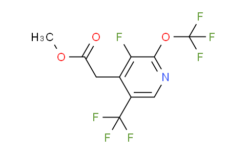 Methyl 3-fluoro-2-(trifluoromethoxy)-5-(trifluoromethyl)pyridine-4-acetate