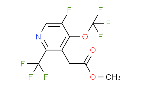 Methyl 5-fluoro-4-(trifluoromethoxy)-2-(trifluoromethyl)pyridine-3-acetate
