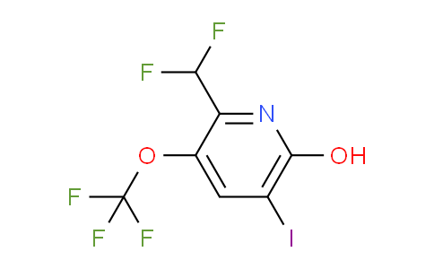 2-(Difluoromethyl)-6-hydroxy-5-iodo-3-(trifluoromethoxy)pyridine