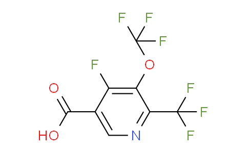 AM167097 | 1804741-46-5 | 4-Fluoro-3-(trifluoromethoxy)-2-(trifluoromethyl)pyridine-5-carboxylic acid