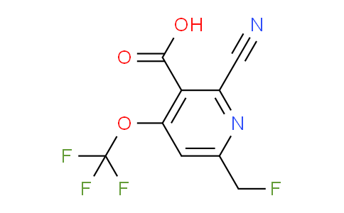 2-Cyano-6-(fluoromethyl)-4-(trifluoromethoxy)pyridine-3-carboxylic acid
