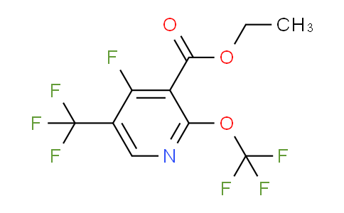 Ethyl 4-fluoro-2-(trifluoromethoxy)-5-(trifluoromethyl)pyridine-3-carboxylate
