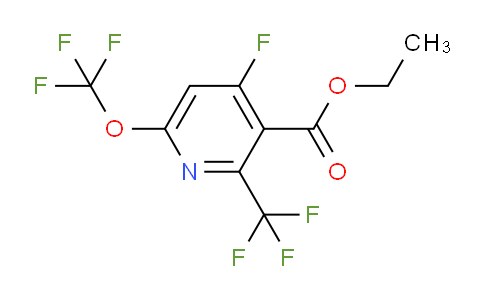 Ethyl 4-fluoro-6-(trifluoromethoxy)-2-(trifluoromethyl)pyridine-3-carboxylate