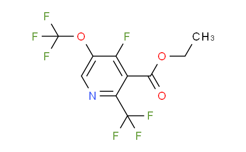 Ethyl 4-fluoro-5-(trifluoromethoxy)-2-(trifluoromethyl)pyridine-3-carboxylate