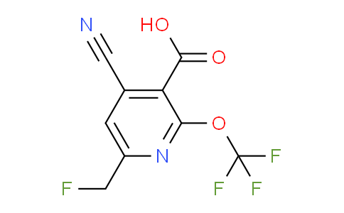 4-Cyano-6-(fluoromethyl)-2-(trifluoromethoxy)pyridine-3-carboxylic acid