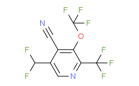 4-Cyano-5-(difluoromethyl)-3-(trifluoromethoxy)-2-(trifluoromethyl)pyridine