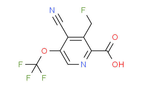 4-Cyano-3-(fluoromethyl)-5-(trifluoromethoxy)pyridine-2-carboxylic acid