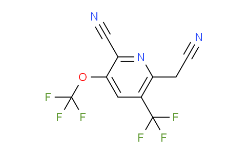 2-Cyano-3-(trifluoromethoxy)-5-(trifluoromethyl)pyridine-6-acetonitrile