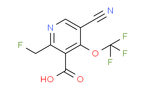 5-Cyano-2-(fluoromethyl)-4-(trifluoromethoxy)pyridine-3-carboxylic acid