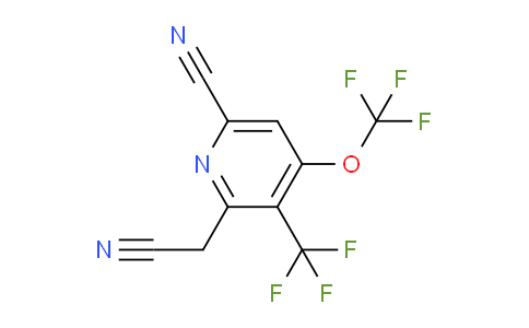 6-Cyano-4-(trifluoromethoxy)-3-(trifluoromethyl)pyridine-2-acetonitrile