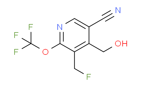 5-Cyano-3-(fluoromethyl)-2-(trifluoromethoxy)pyridine-4-methanol