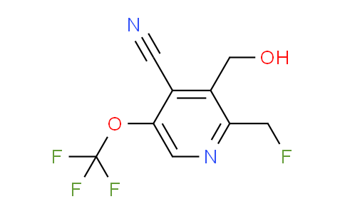 4-Cyano-2-(fluoromethyl)-5-(trifluoromethoxy)pyridine-3-methanol