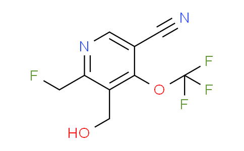 5-Cyano-2-(fluoromethyl)-4-(trifluoromethoxy)pyridine-3-methanol