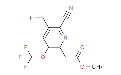 AM167255 | 1806114-42-0 | Methyl 2-cyano-3-(fluoromethyl)-5-(trifluoromethoxy)pyridine-6-acetate