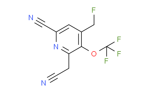 6-Cyano-4-(fluoromethyl)-3-(trifluoromethoxy)pyridine-2-acetonitrile