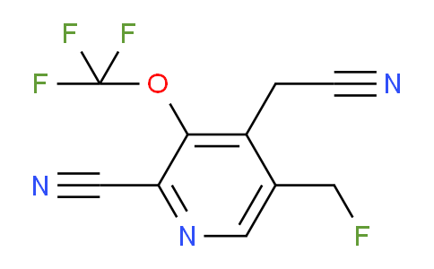 2-Cyano-5-(fluoromethyl)-3-(trifluoromethoxy)pyridine-4-acetonitrile