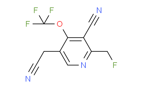 3-Cyano-2-(fluoromethyl)-4-(trifluoromethoxy)pyridine-5-acetonitrile