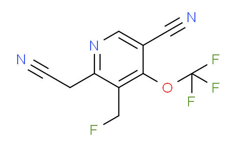 5-Cyano-3-(fluoromethyl)-4-(trifluoromethoxy)pyridine-2-acetonitrile